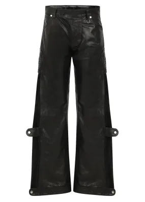 ACCORDION LEATHER PANTS