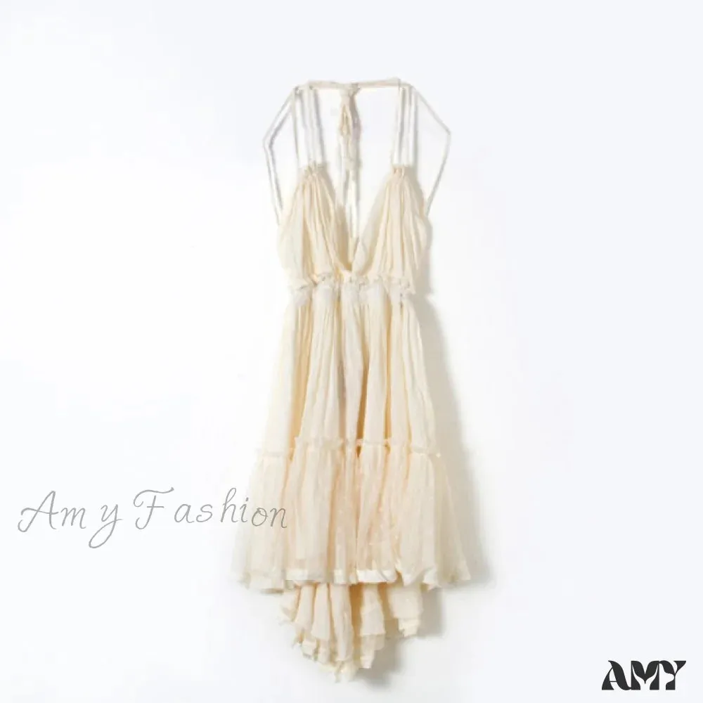 Amy Fashion - Sexy Girls Bohemian Aline Plus Size Dress