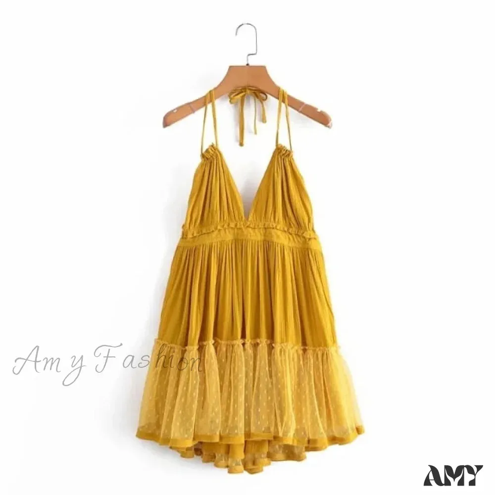 Amy Fashion - Sexy Girls Bohemian Aline Plus Size Dress