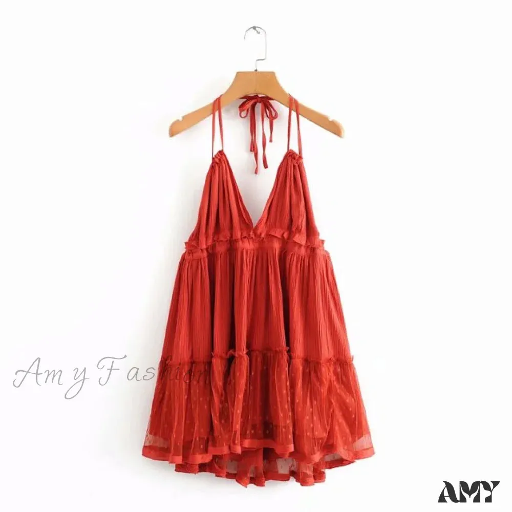 Amy Fashion - Sexy Girls Bohemian Aline Plus Size Dress