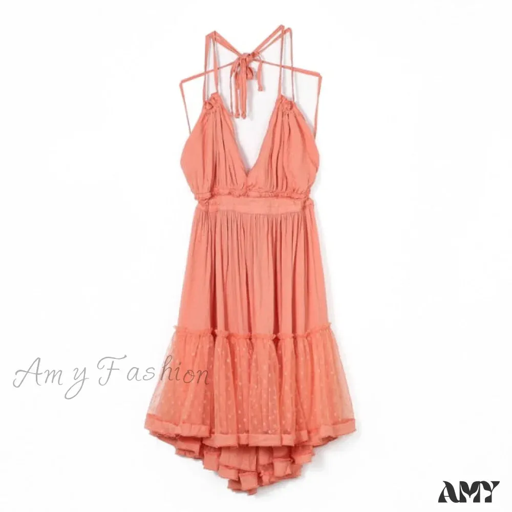 Amy Fashion - Sexy Girls Bohemian Aline Plus Size Dress