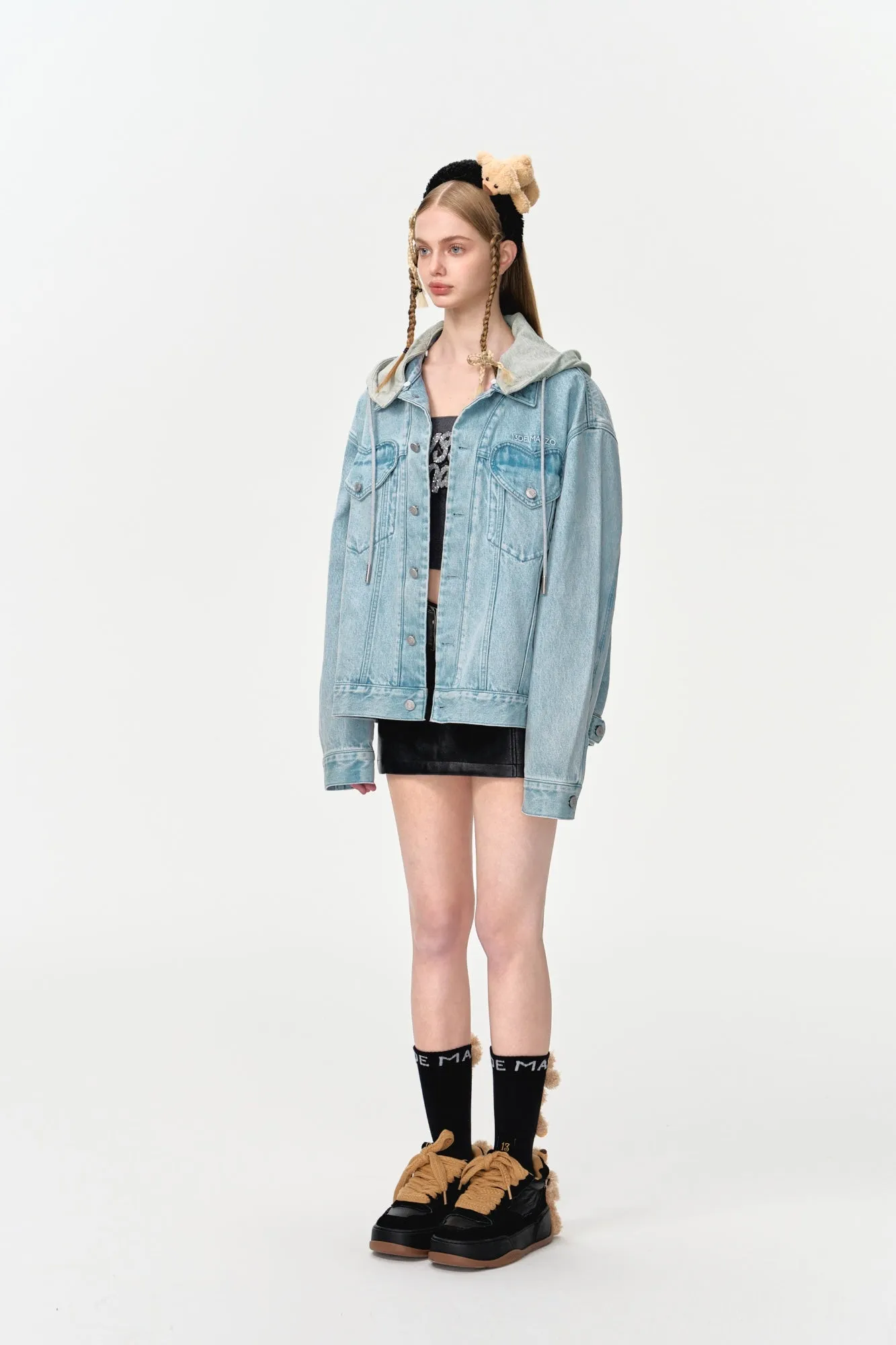 Bear Heart Denim Jacket