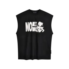 Black Punk Movie Printed Tank Top