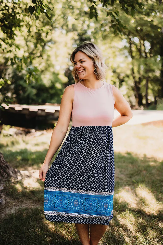 Bohemian Block Midi