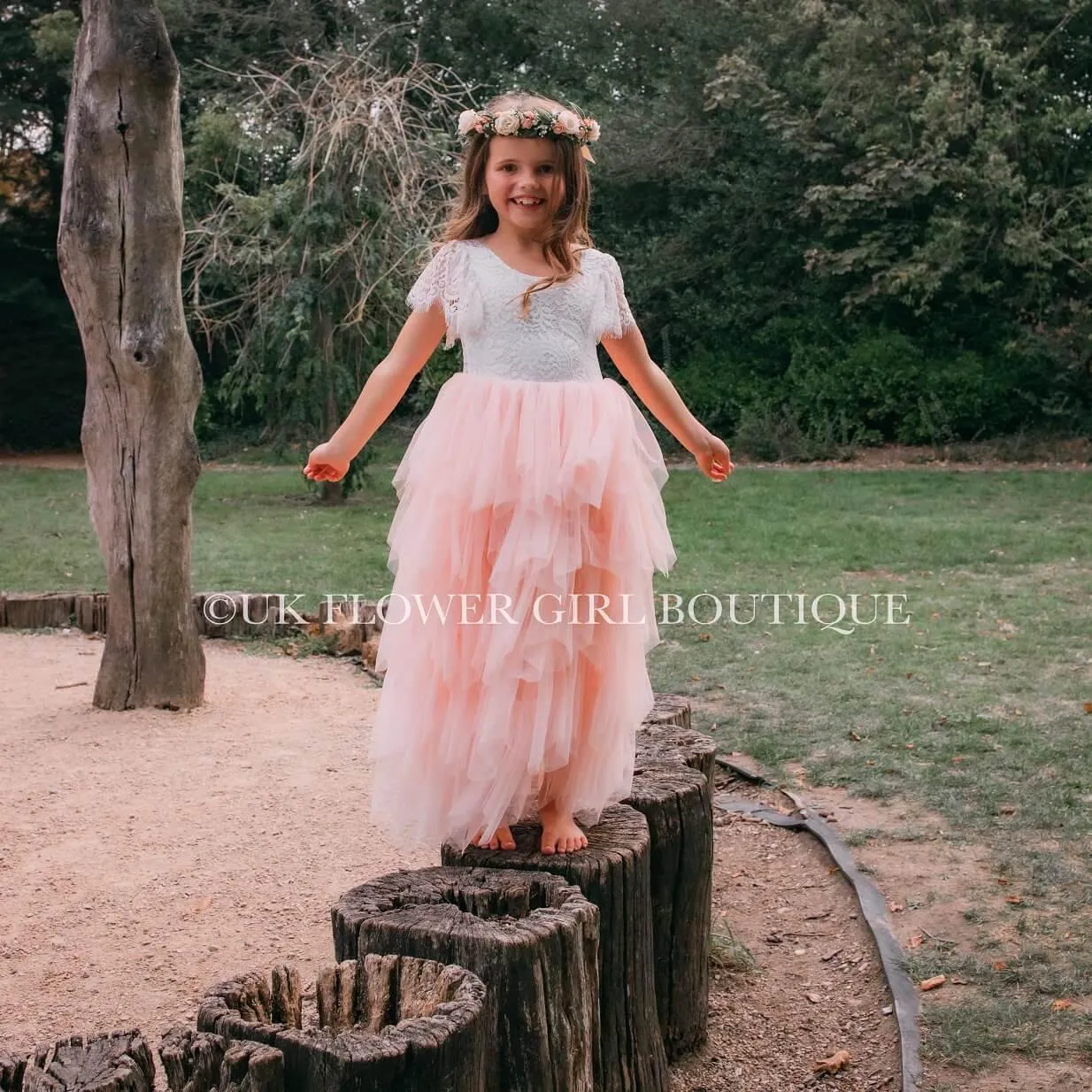 Bohemian Princess Dress - Blush