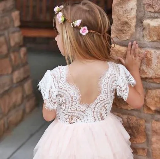 Bohemian Princess Dress - Blush