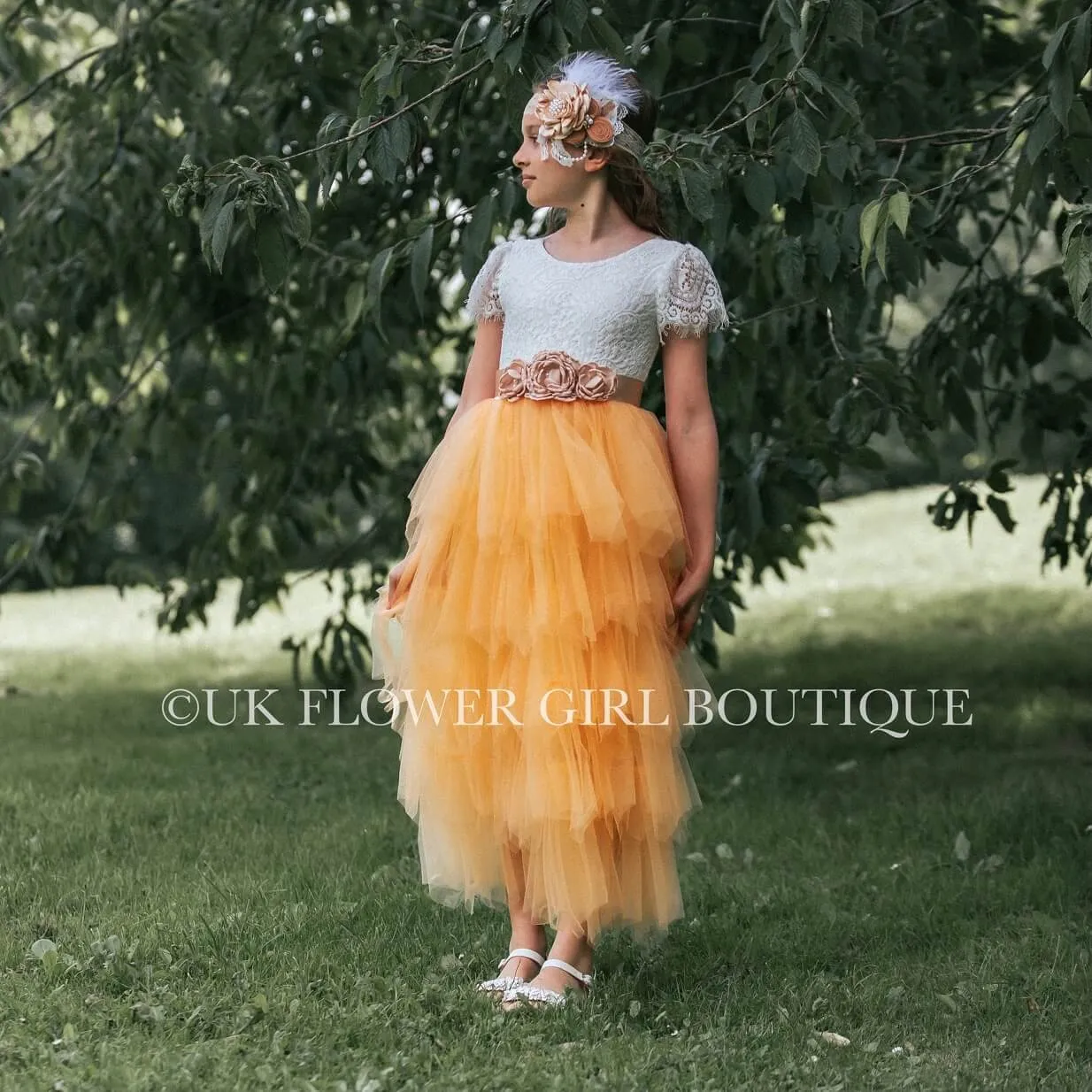 Bohemian Princess Dress - Golden Yellow