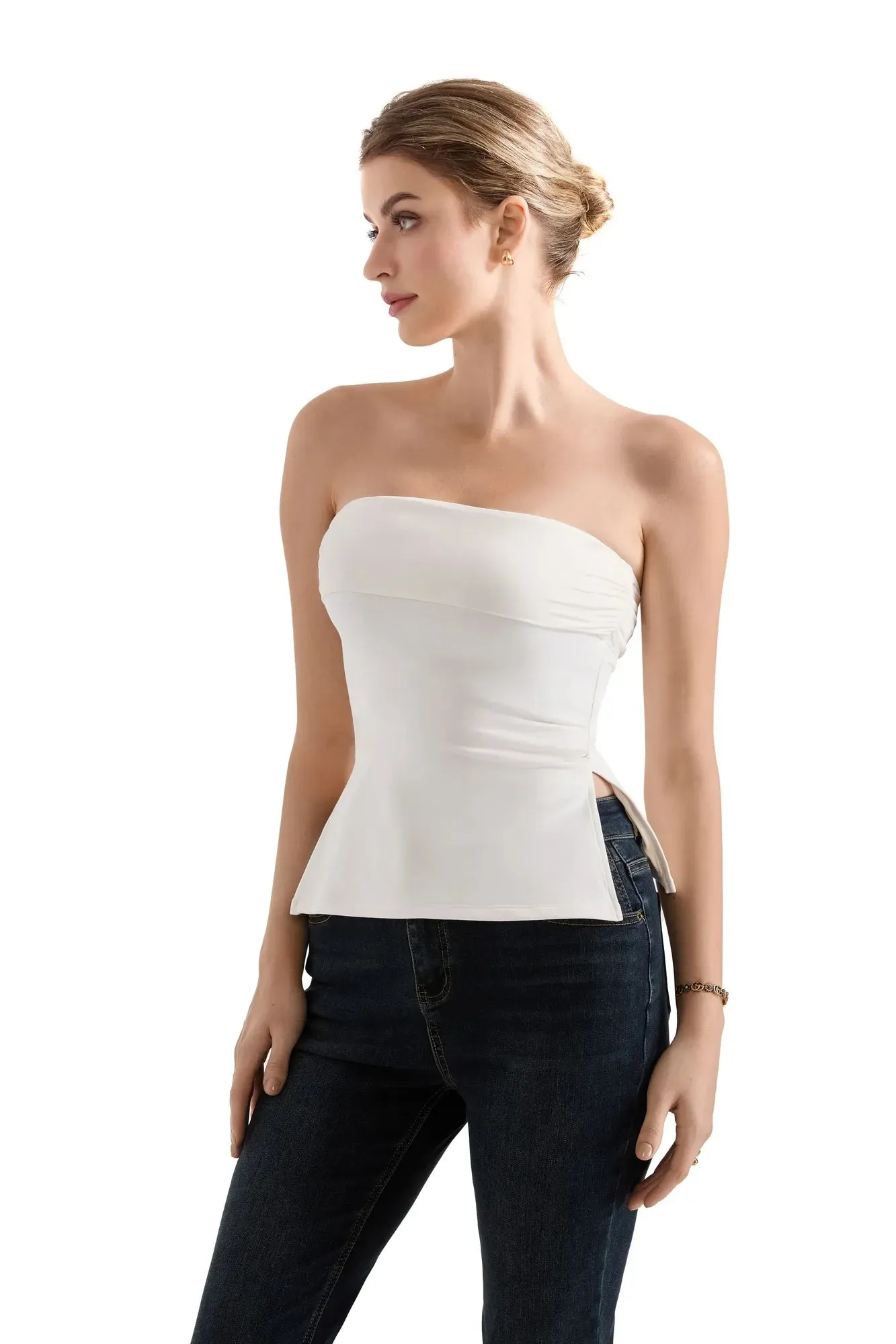 Buttery Soft Side Split Tube Top