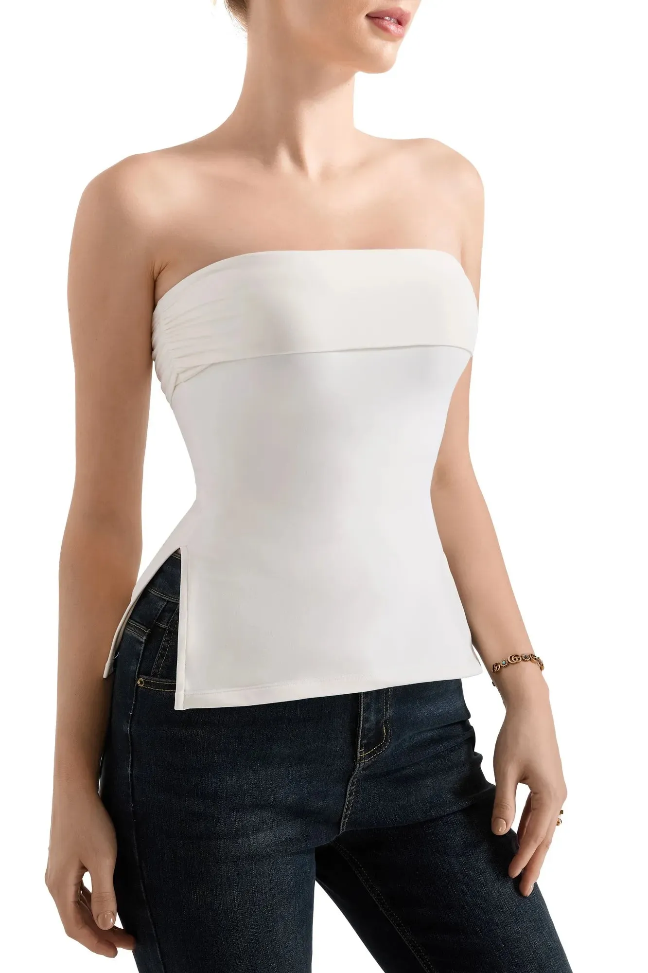 Buttery Soft Side Split Tube Top