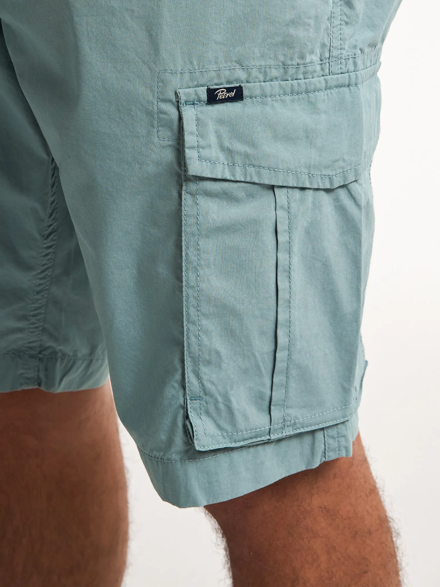 Cargo Shorts with Belt Azure