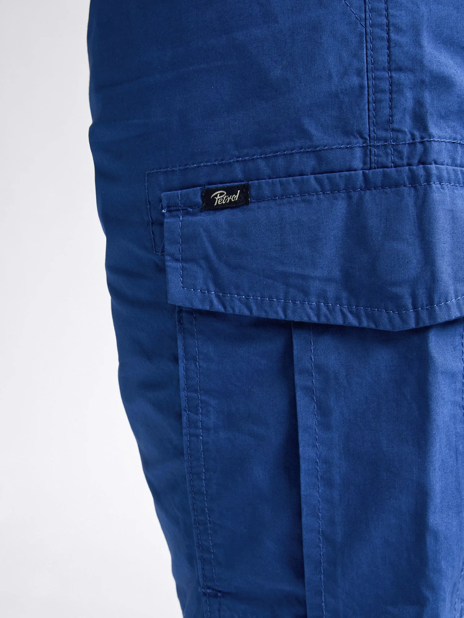 Cargo Shorts with Belt Azure