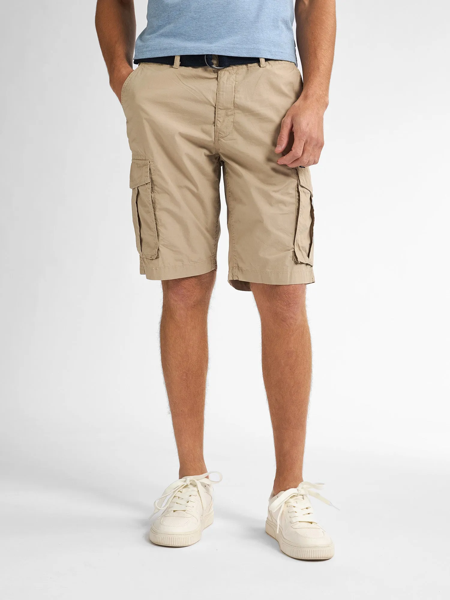 Cargo Shorts with Belt Azure