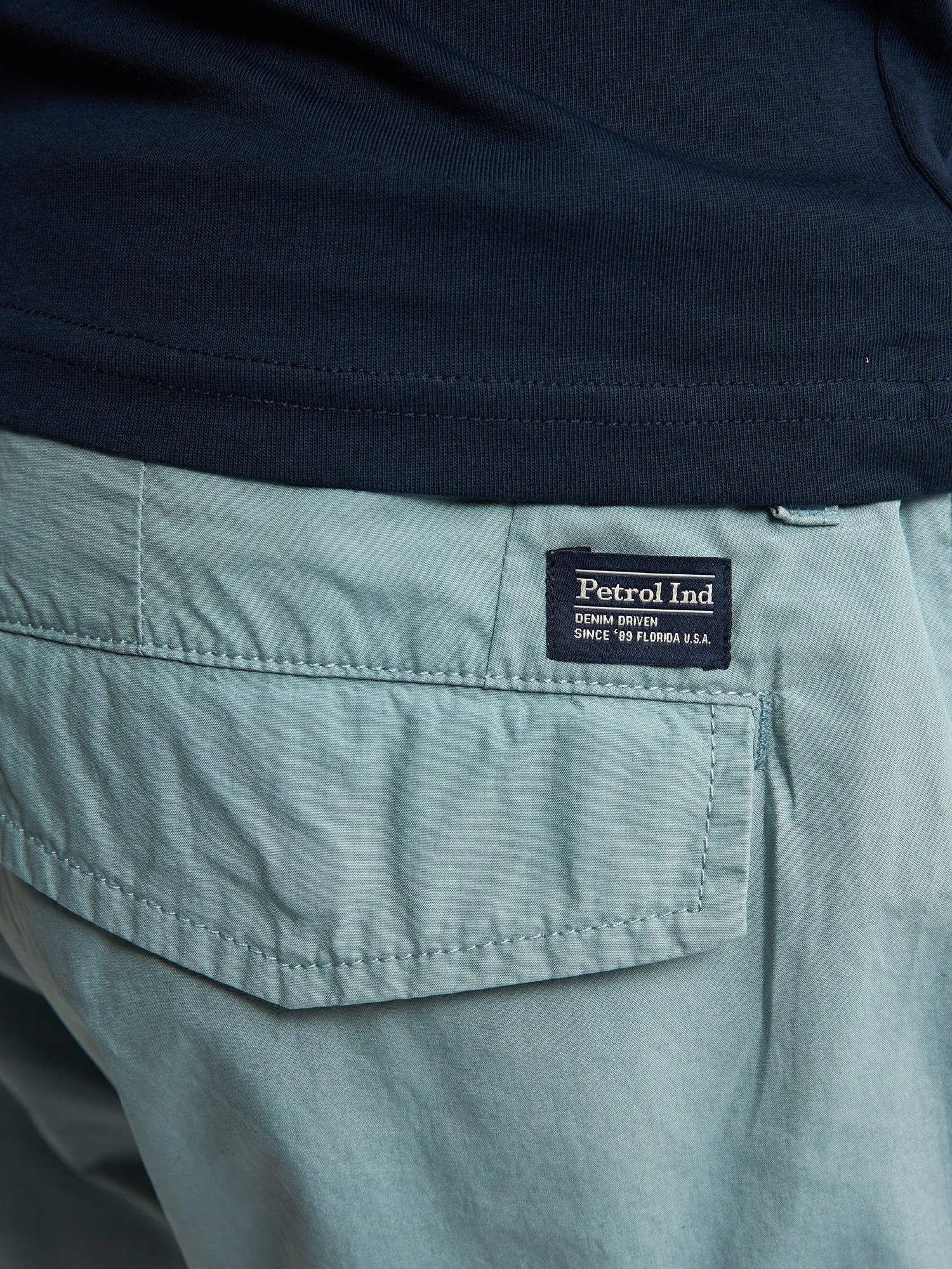 Cargo Shorts with Belt Azure