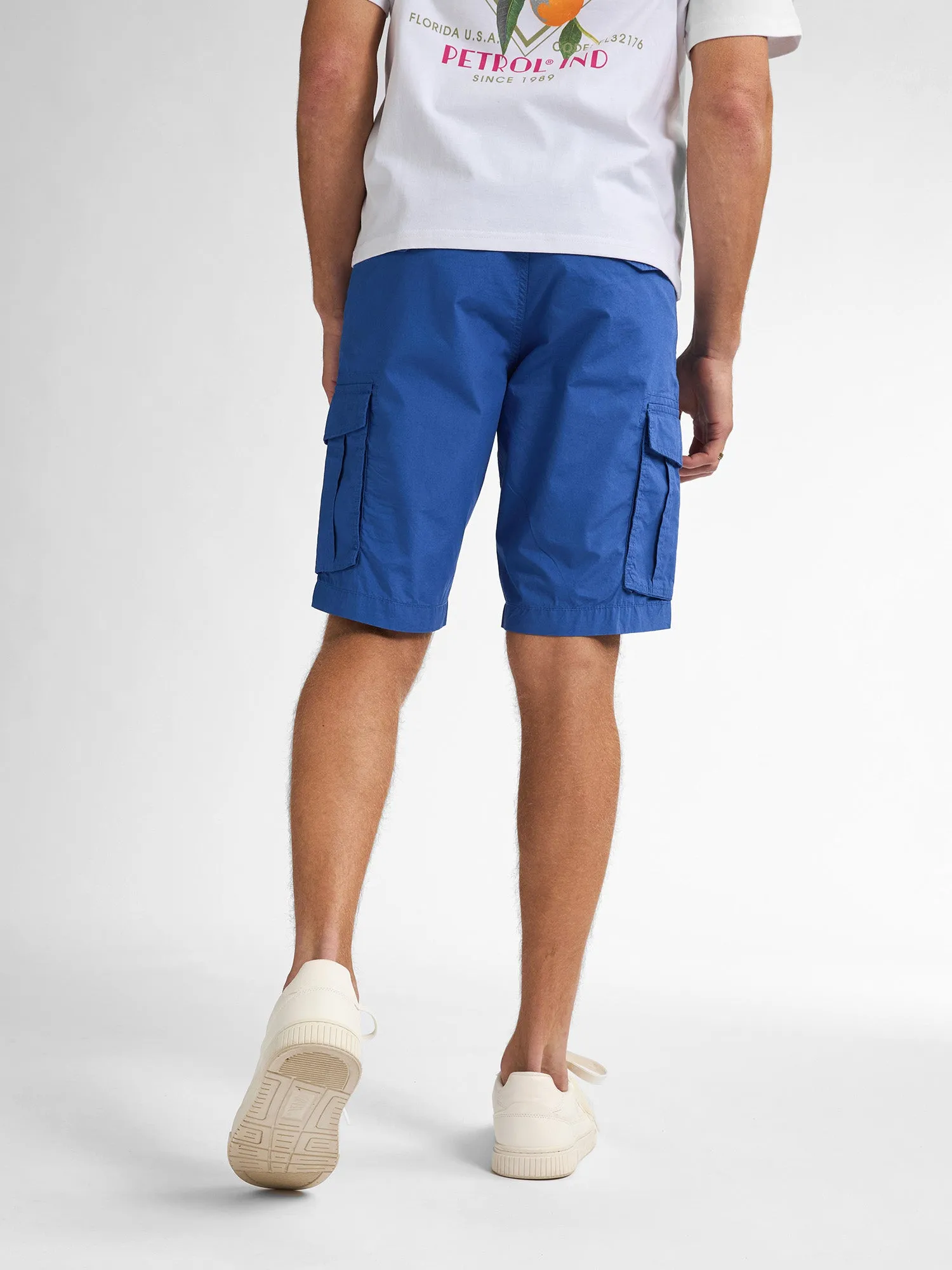 Cargo Shorts with Belt Azure