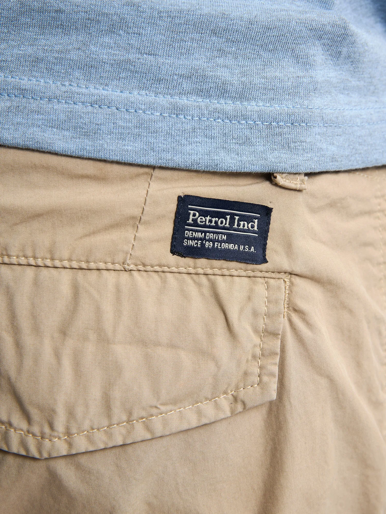 Cargo Shorts with Belt Azure