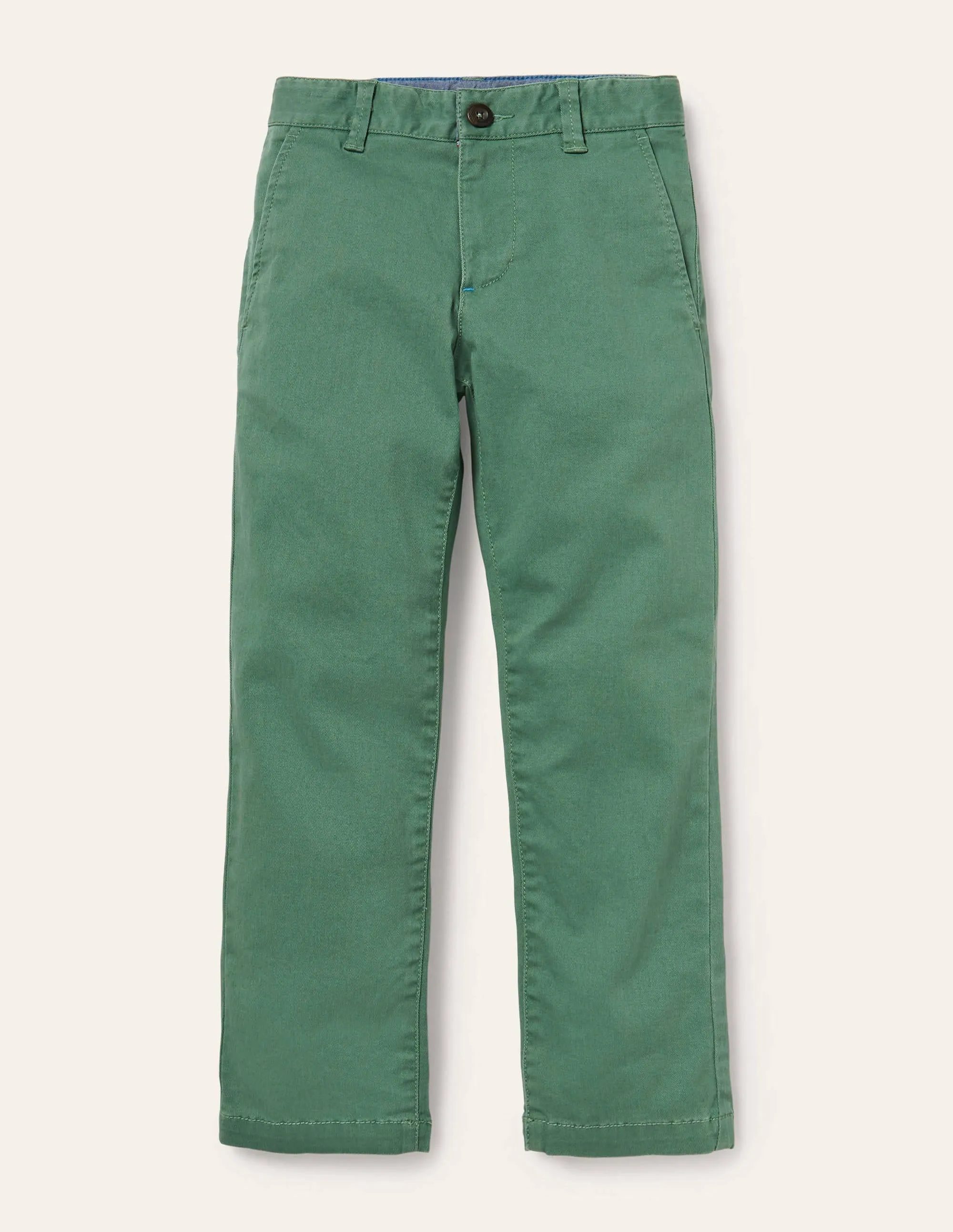 Chino Stretch Trousers-Rosemary Green