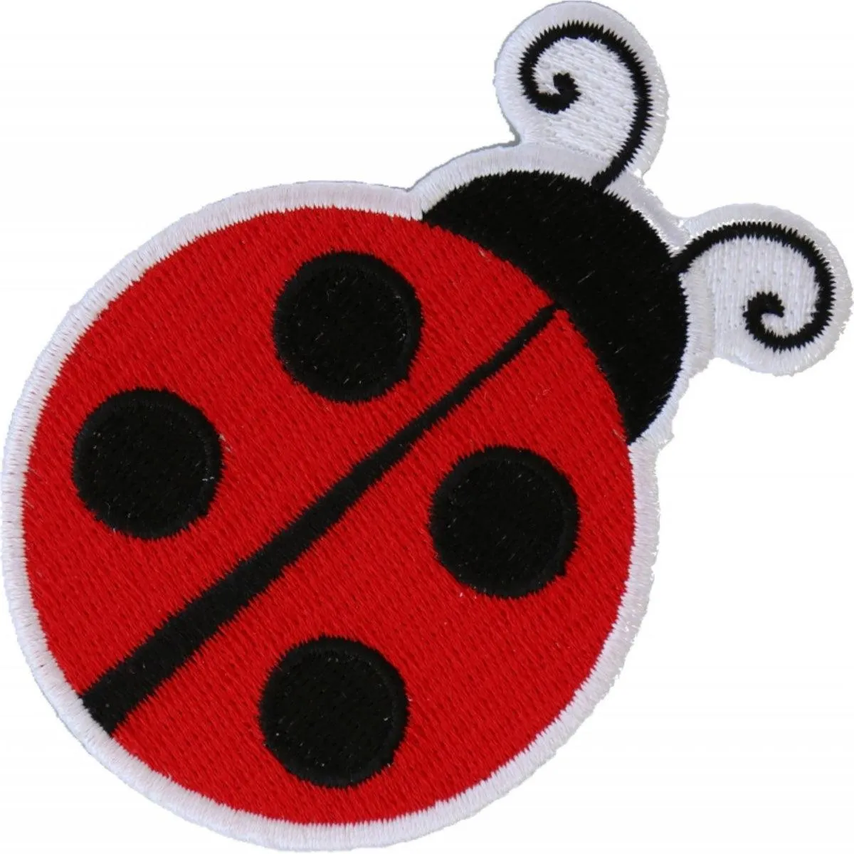 Daniel Smart Lady Bug Embroidered Iron On Patch, 3 x 2.3 inches