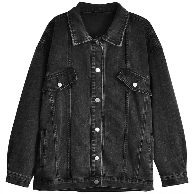 Denim Loose Long Sleeve Outwear Jackets