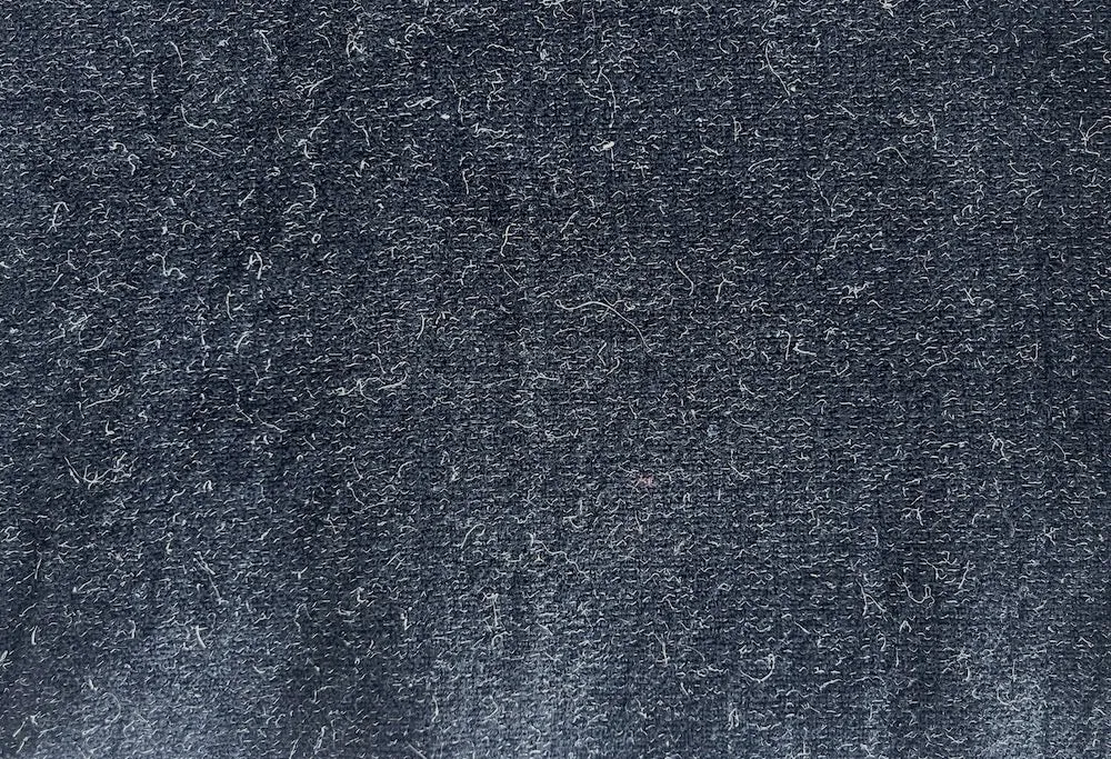 Fuzzed Ebony Washed Wool & Lurex Blend Flannel