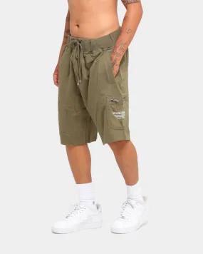 Grand Scheme Cargo Sweat Shorts Army Green