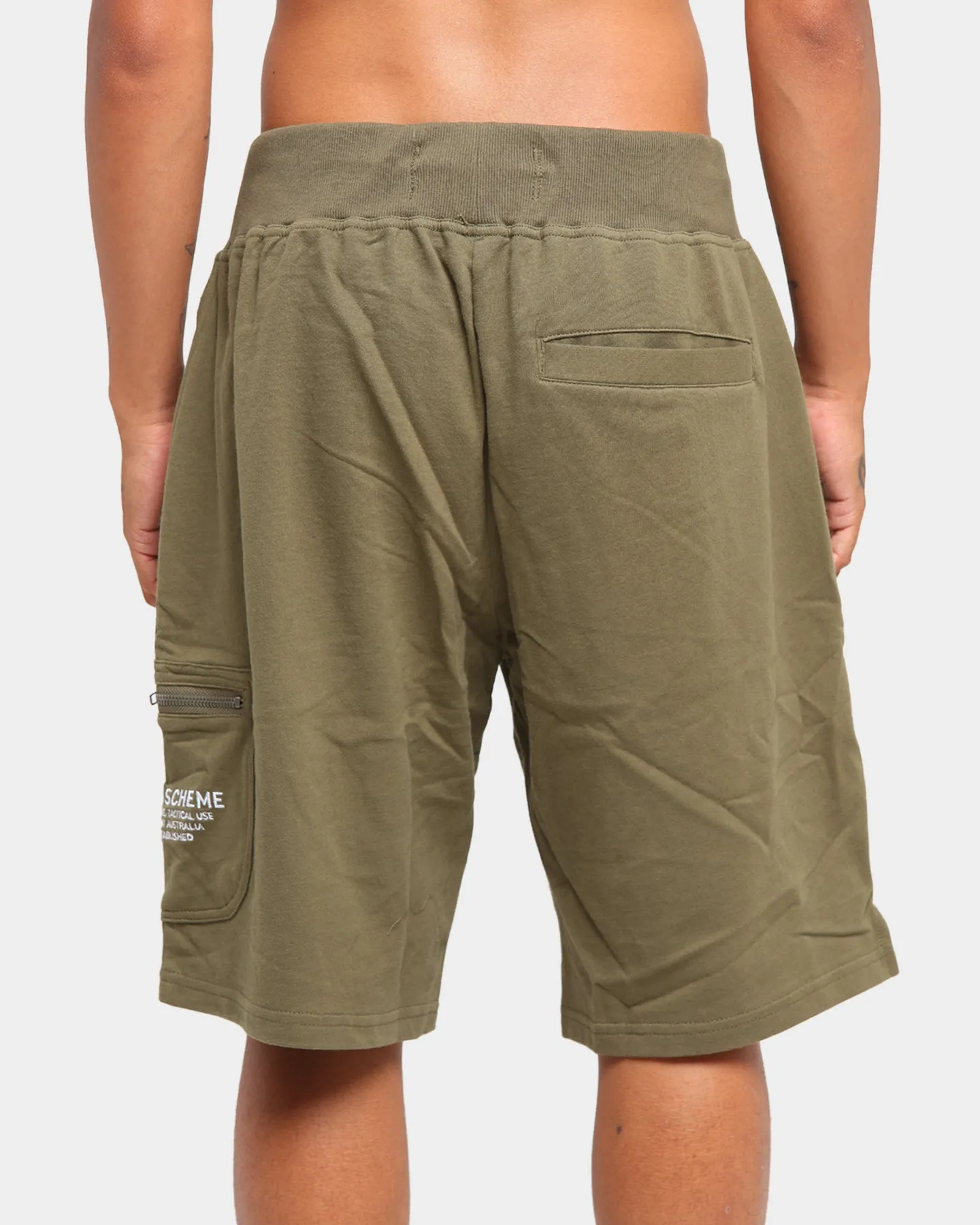 Grand Scheme Cargo Sweat Shorts Army Green