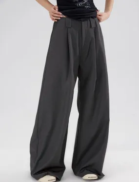 Loose Drape Wide-legged Pants WOO0073