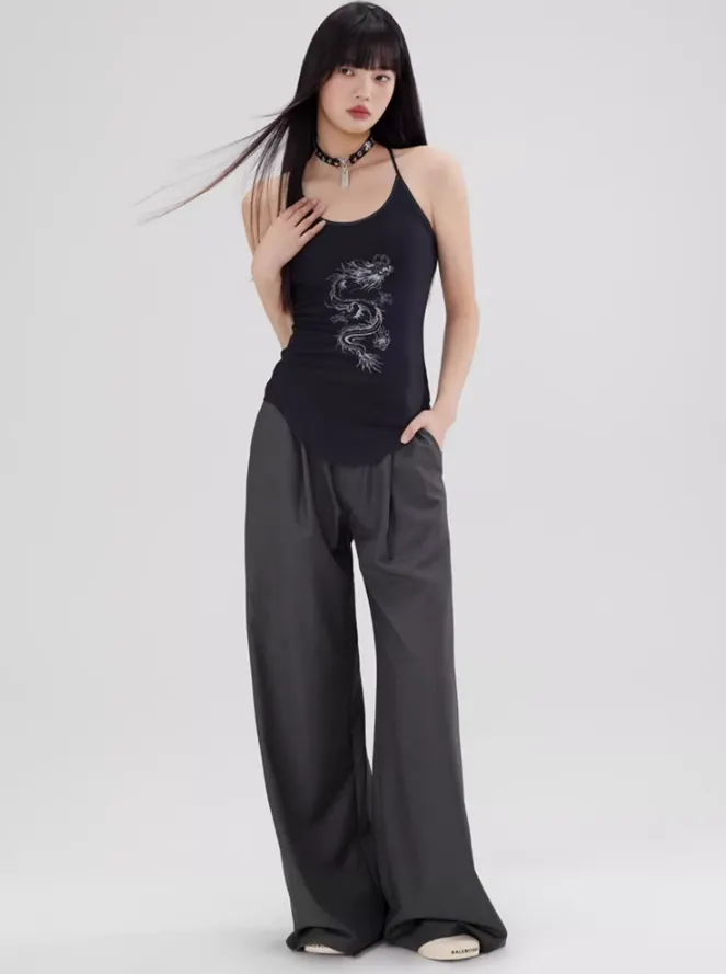 Loose Drape Wide-legged Pants WOO0073