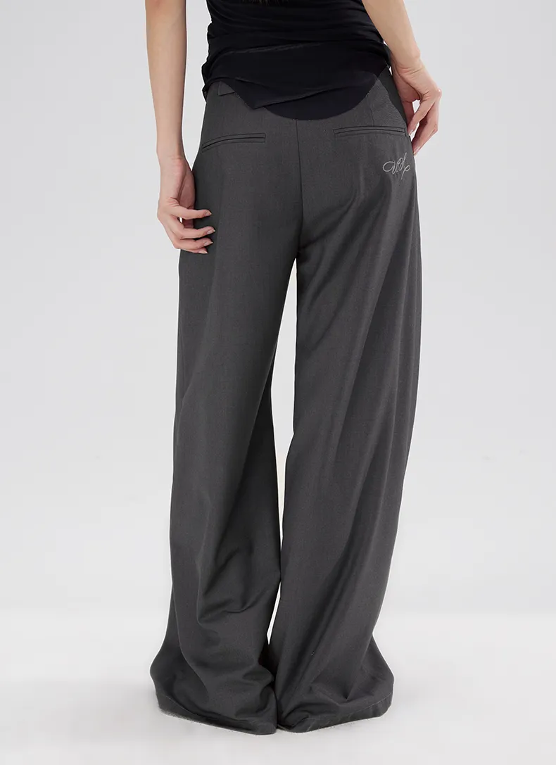 Loose Drape Wide-legged Pants WOO0073