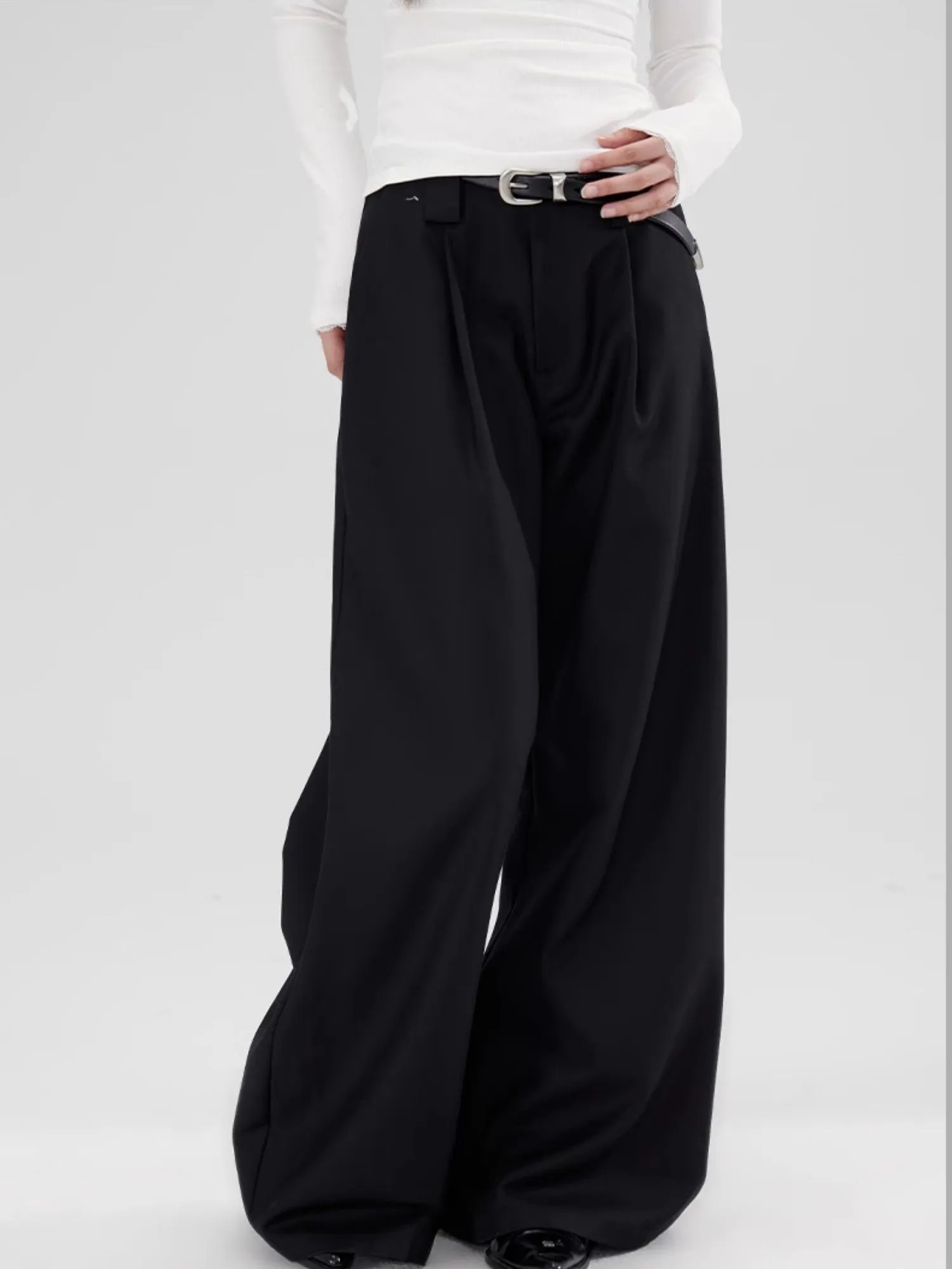 Loose Drape Wide-legged Pants WOO0073