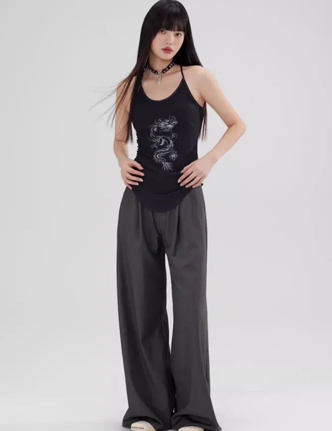 Loose Drape Wide-legged Pants WOO0073