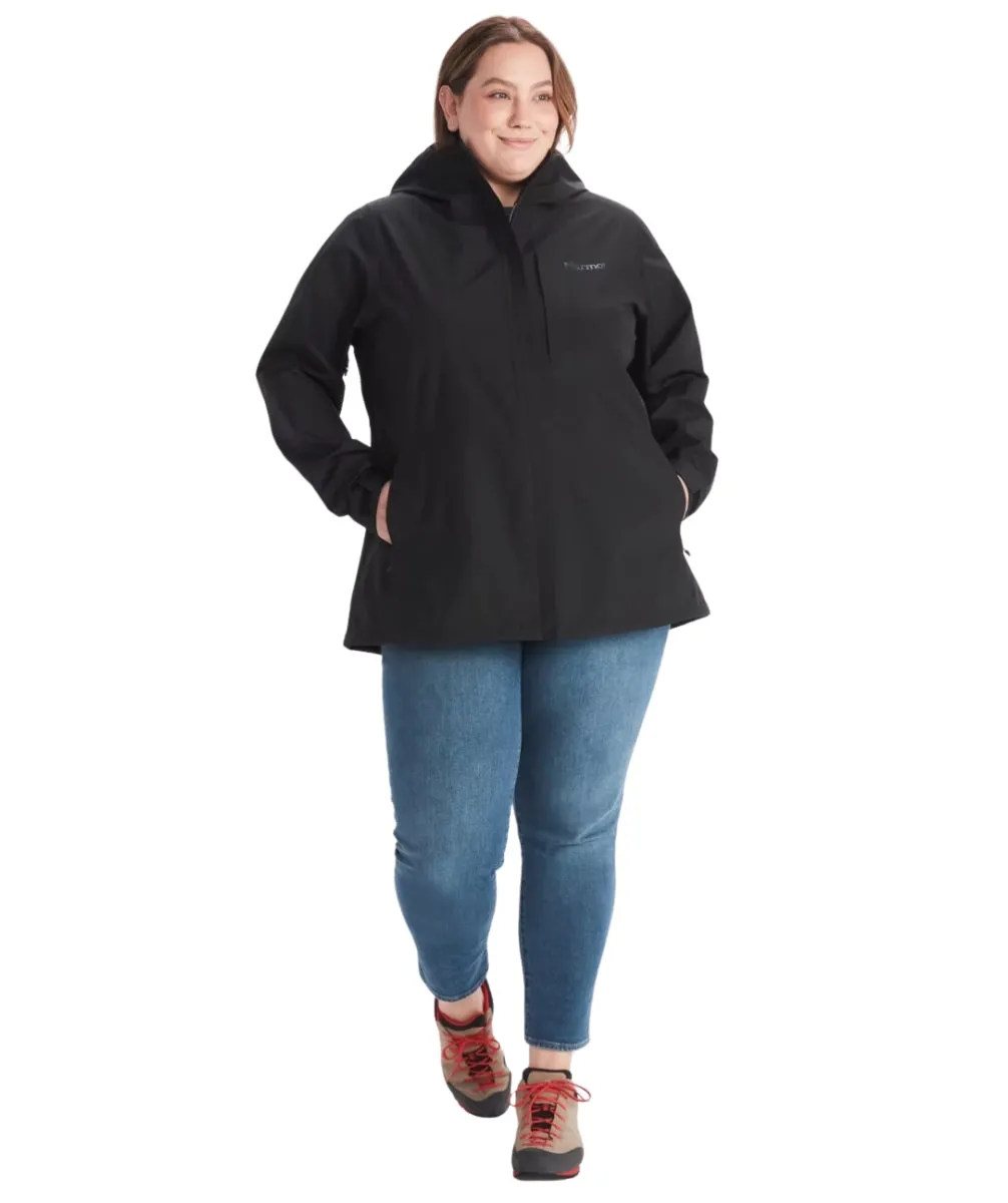 Marmot Minimalist Goretex Shell Women's Plus Size Rain Jacket Black USA Size 1X