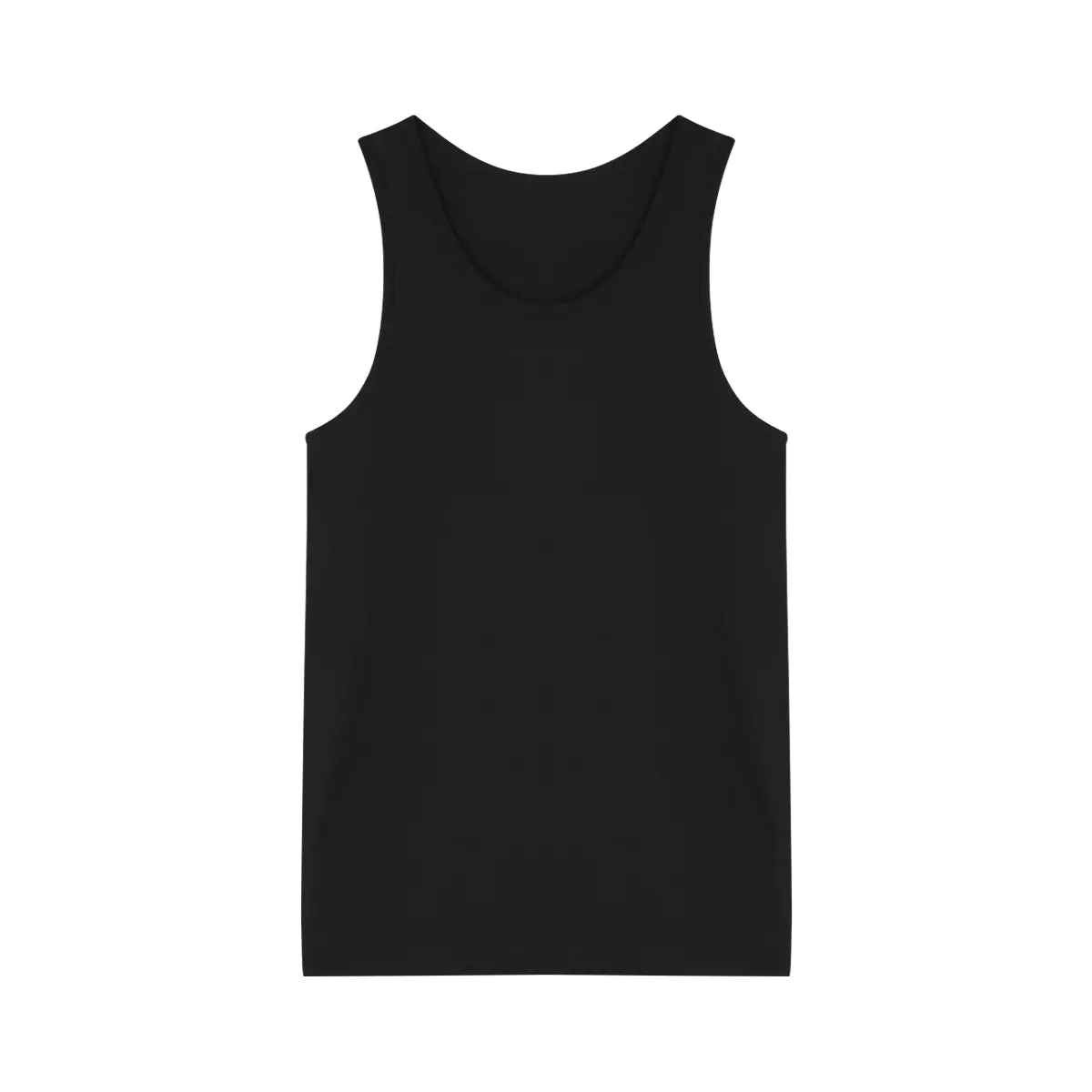 Mens 3-Pack Sleeveless Vests Cotton Black Tank Top