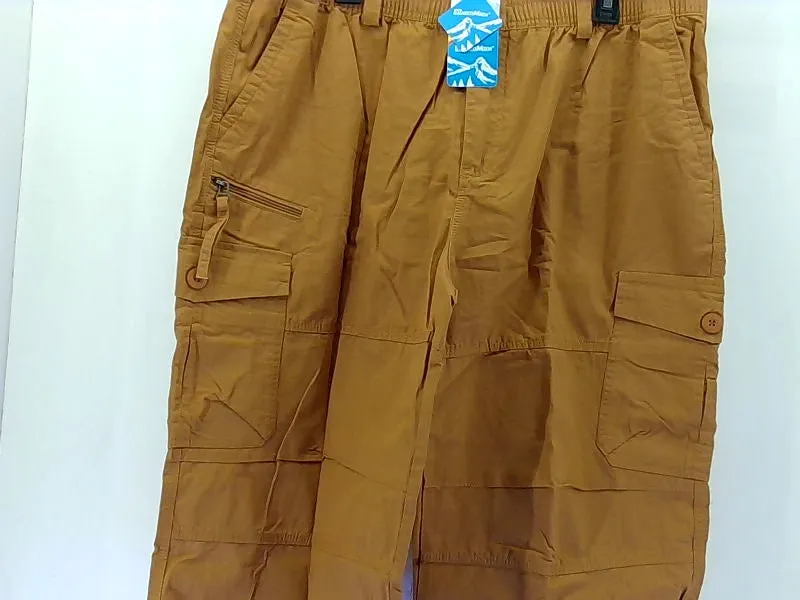 Men's Orange Cargo Work Shorts Size US 40