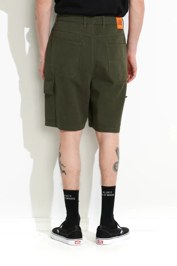 MISFIT - East Mash Cargo Short - Army Green