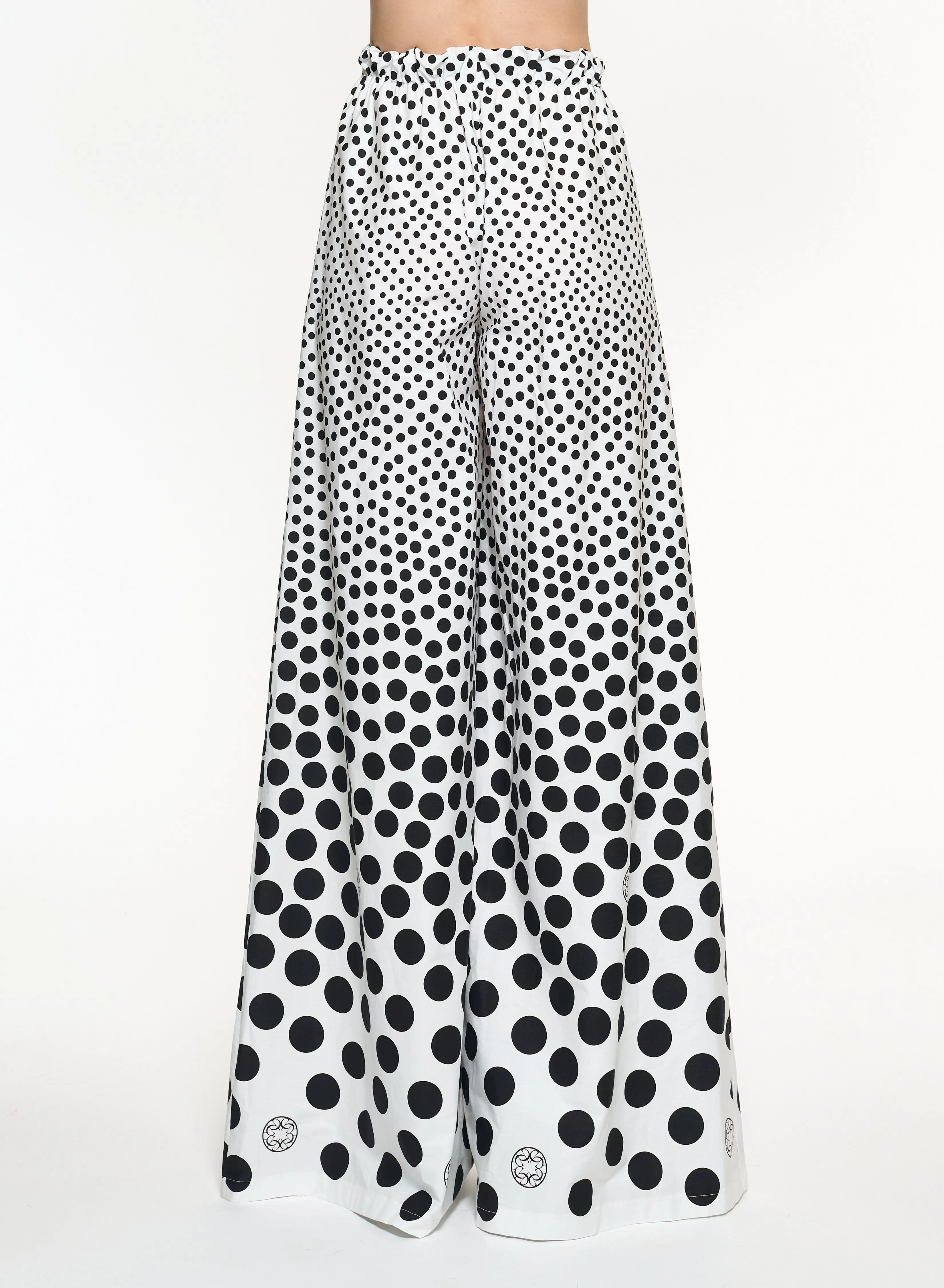 Moon Printed Cotton Pants