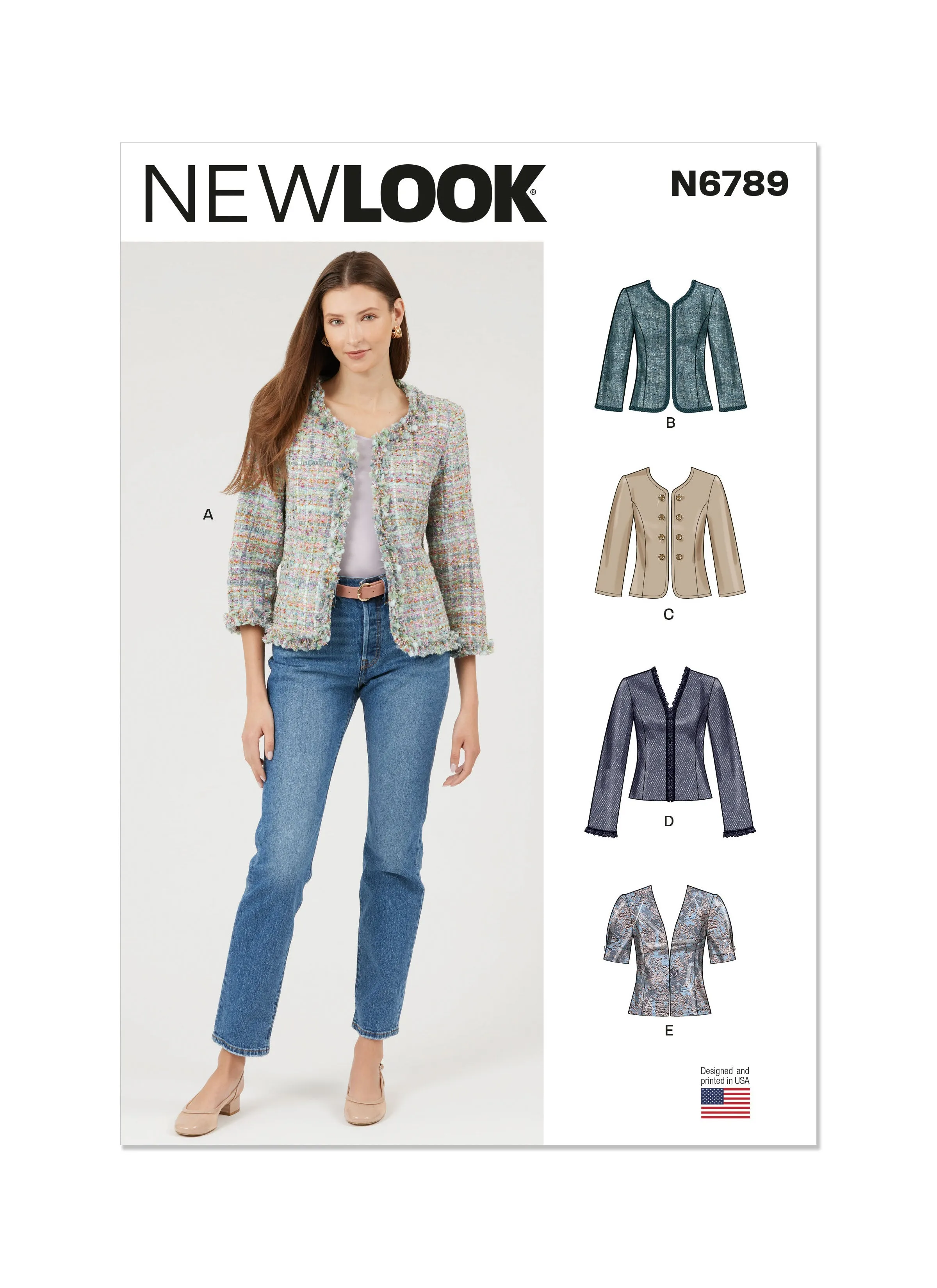 New Look sewing pattern 6789 Misses' Jackets