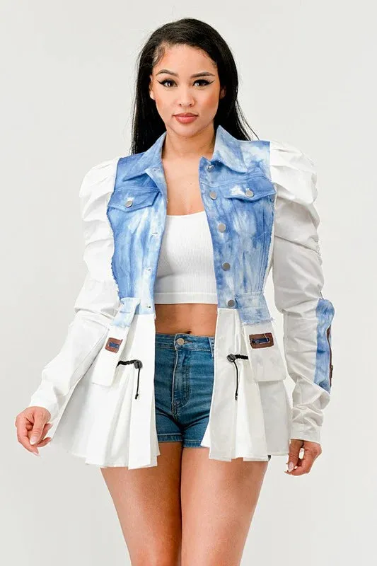 Not Like You | Peplum Denim Jacket | 2 COLORS