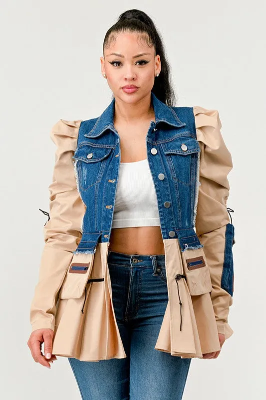 Not Like You | Peplum Denim Jacket | 2 COLORS