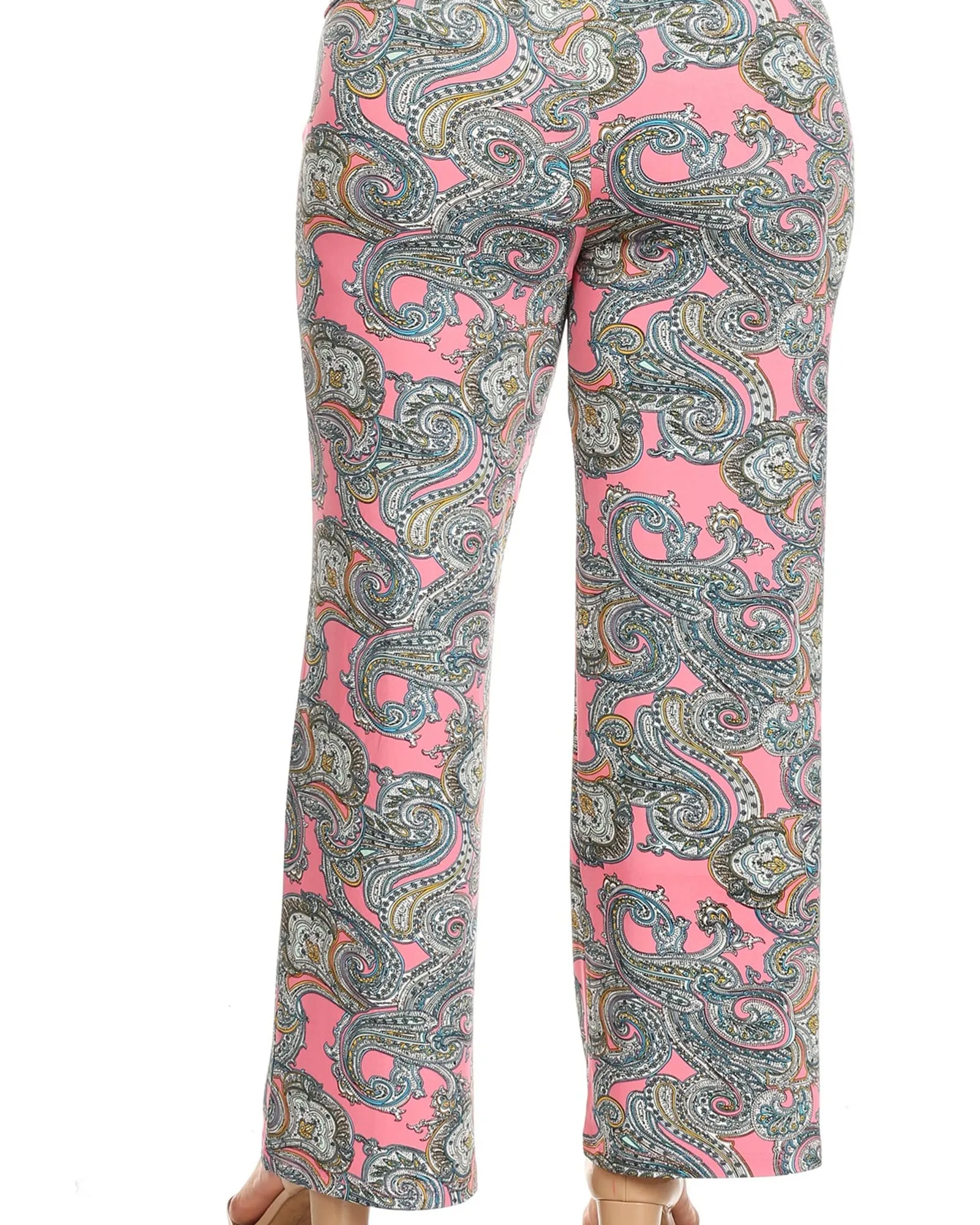 Paisley Printed Palazzo Pants | Pink Paisley