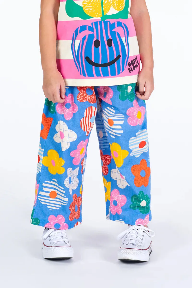 ROCK YOUR BABY HAPPY FLOWERS WIDE LEG PANTS