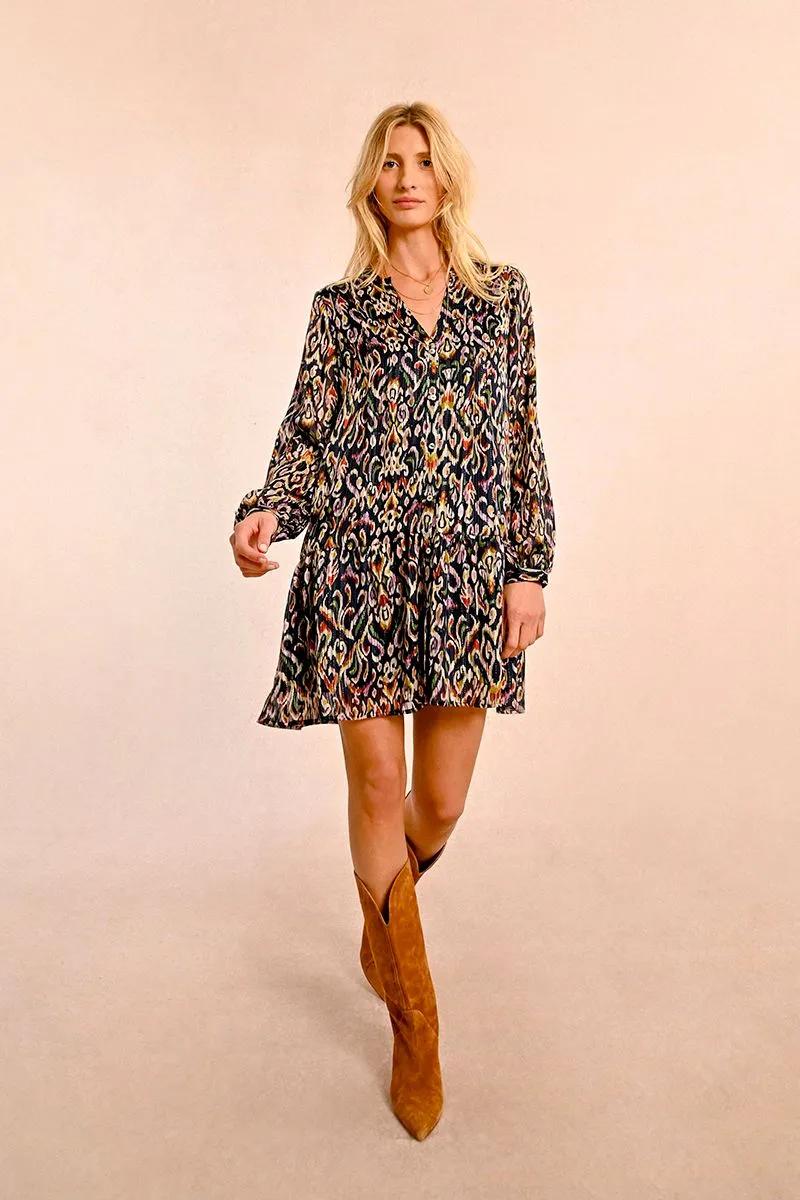 Short Bohemian Print Dress