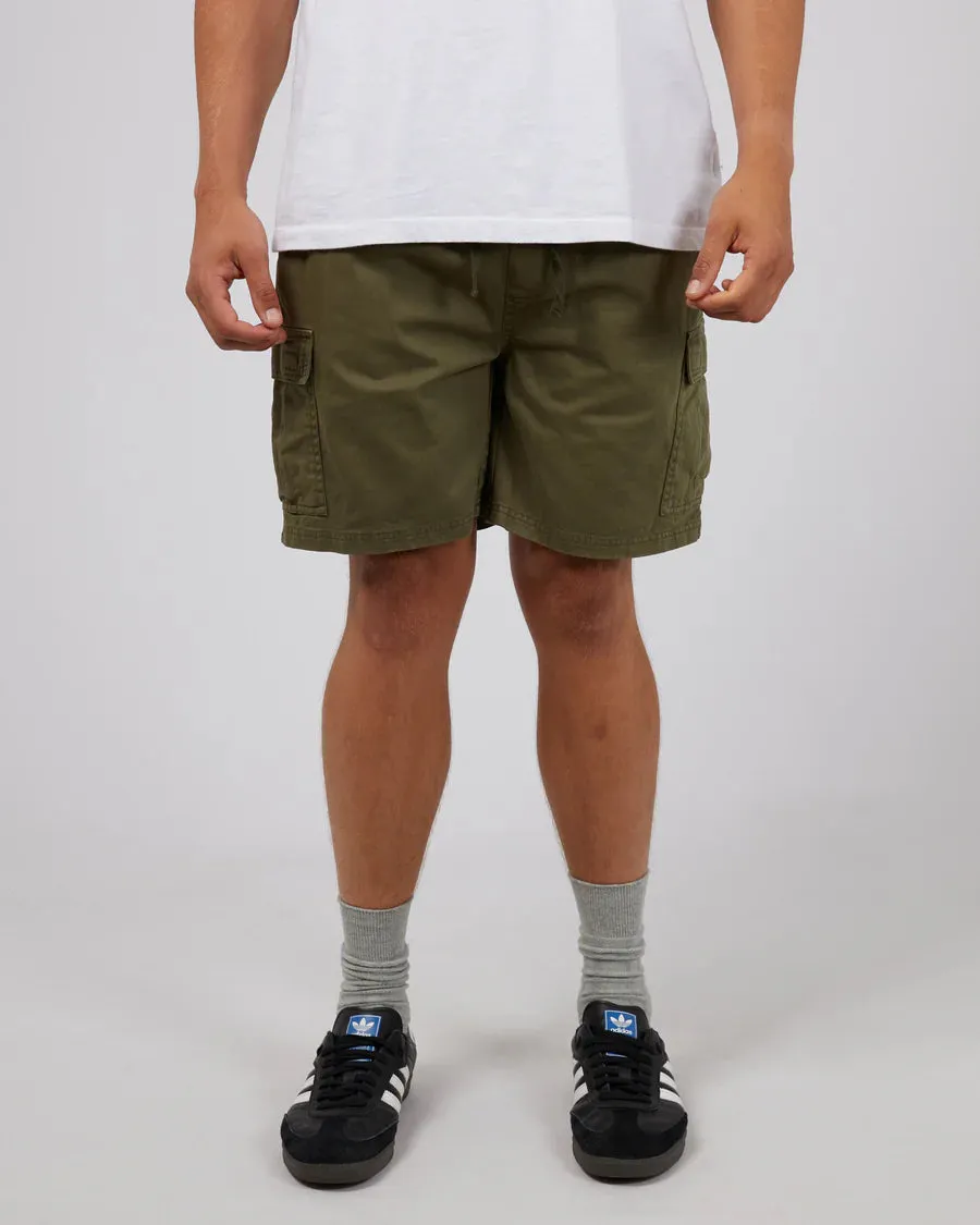 SILENT THEORY - Utility Cargo Short - Khaki