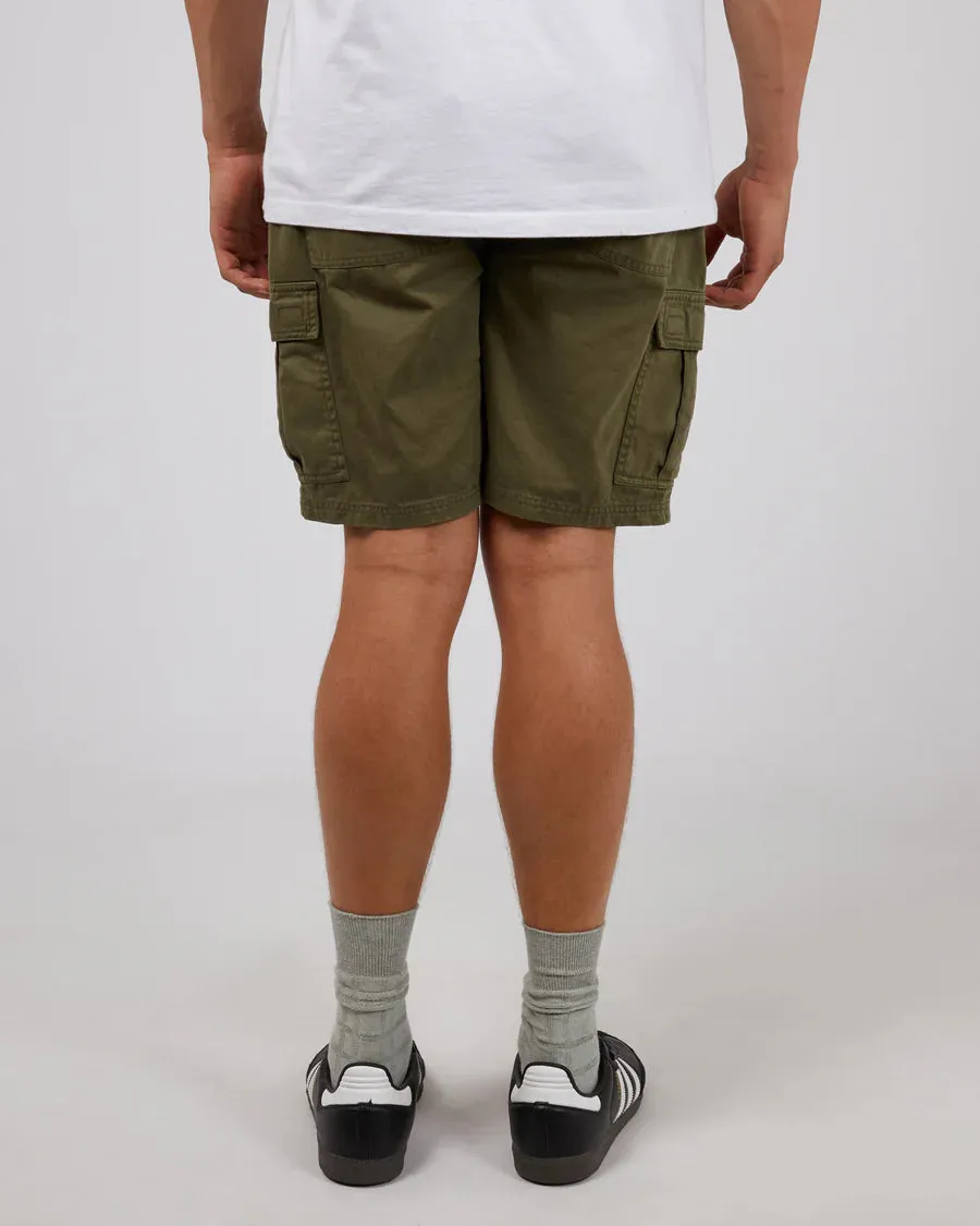 SILENT THEORY - Utility Cargo Short - Khaki