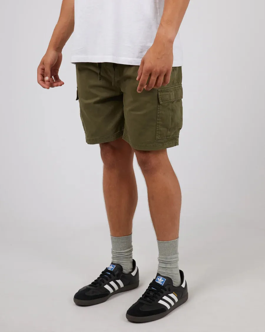 SILENT THEORY - Utility Cargo Short - Khaki