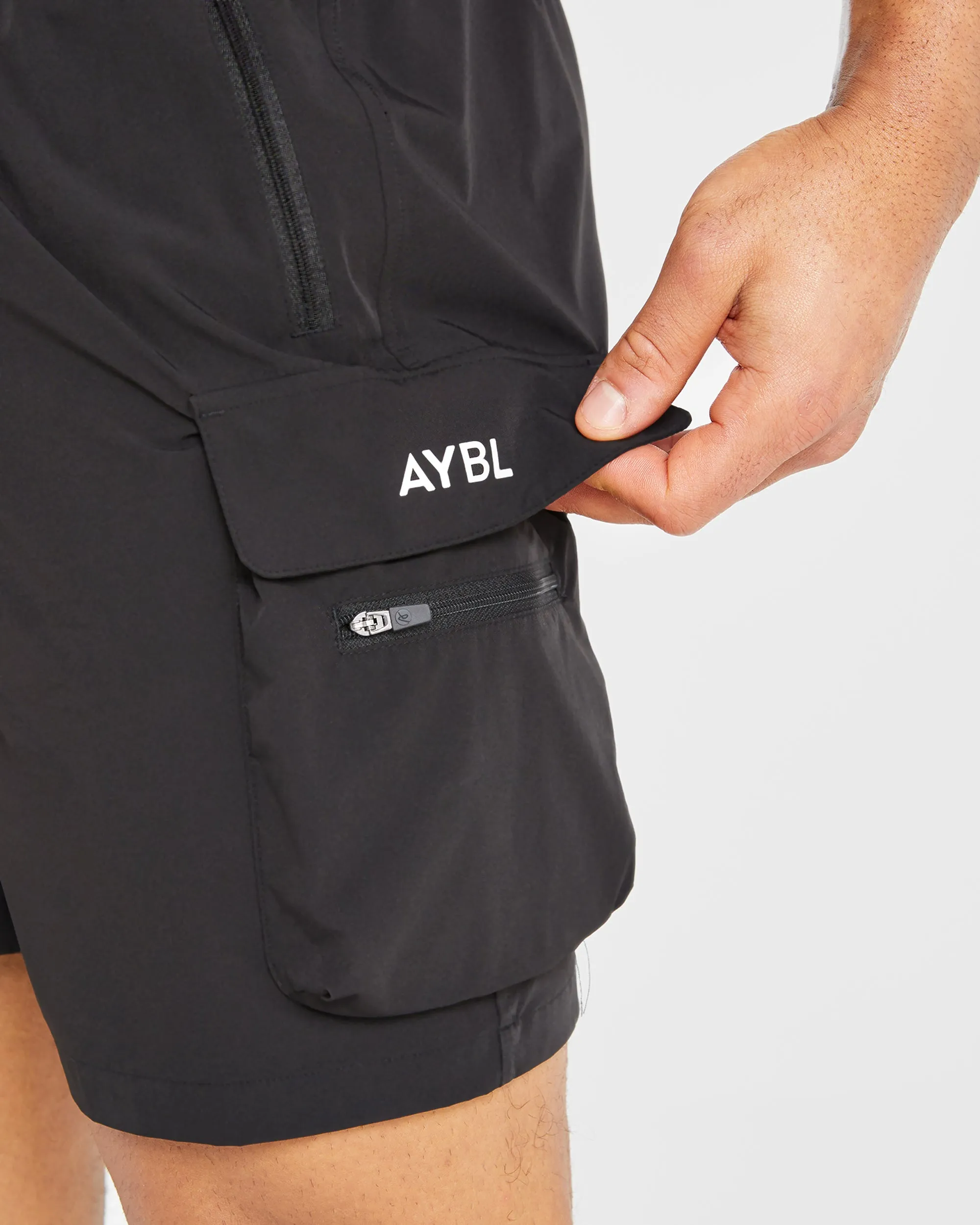 Sport Cargo Shorts - Black