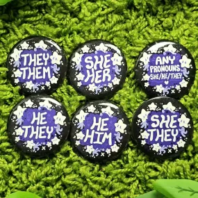 Star Baby Large Pronoun Buttons