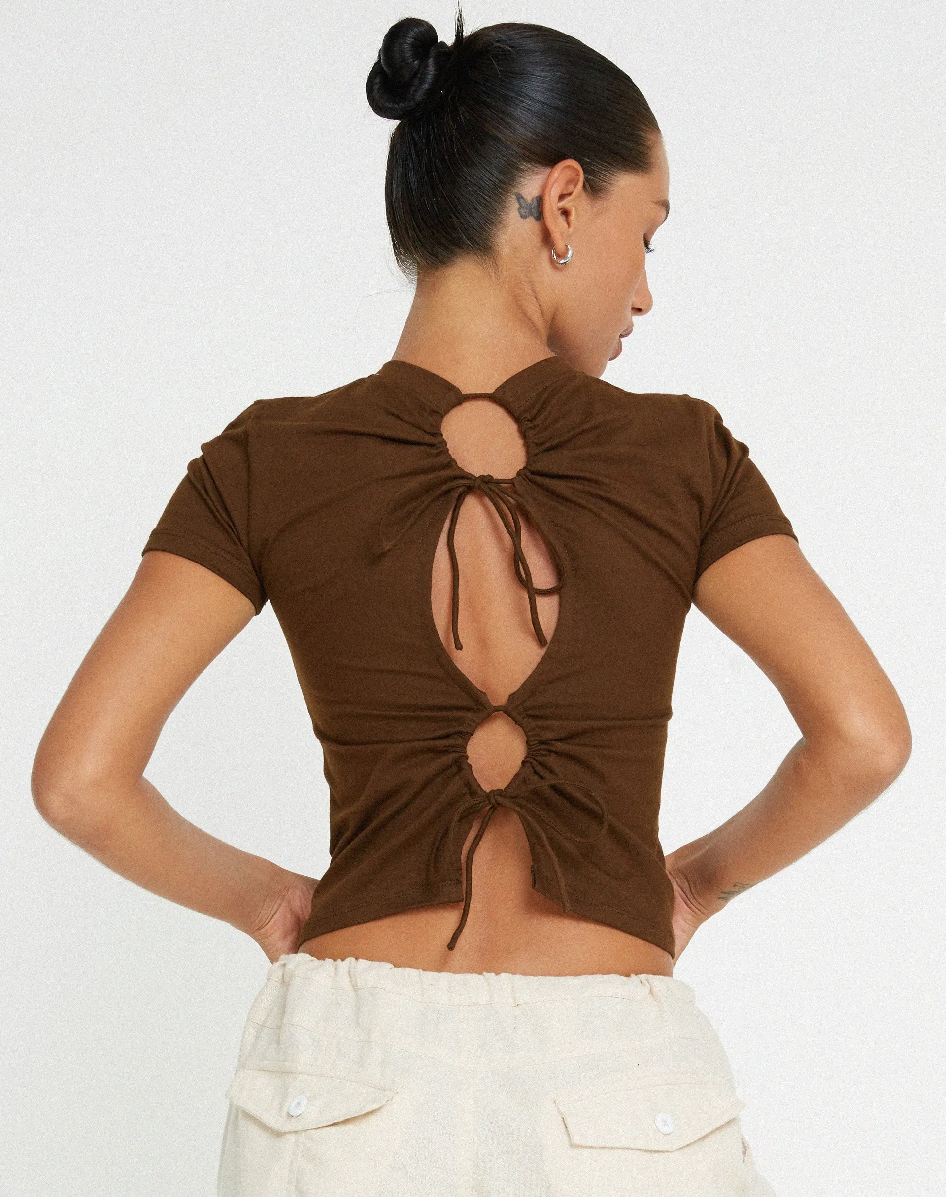 Surtie Crop Top in Cocoa