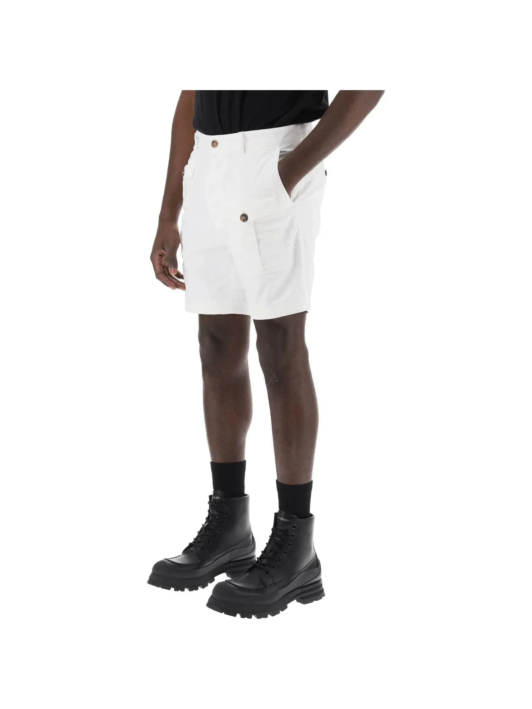 Twill Cargo Stretch Shorts