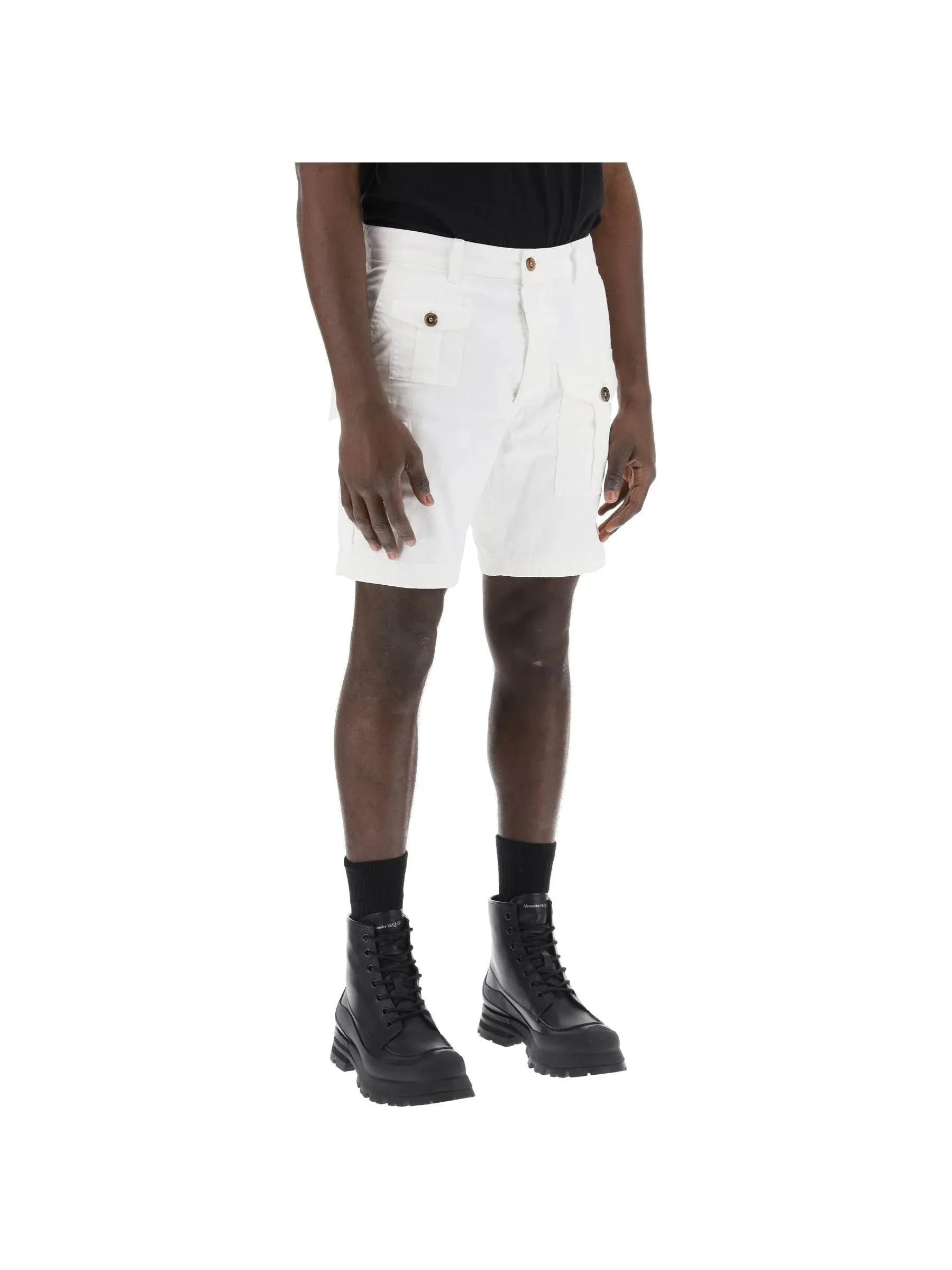 Twill Cargo Stretch Shorts