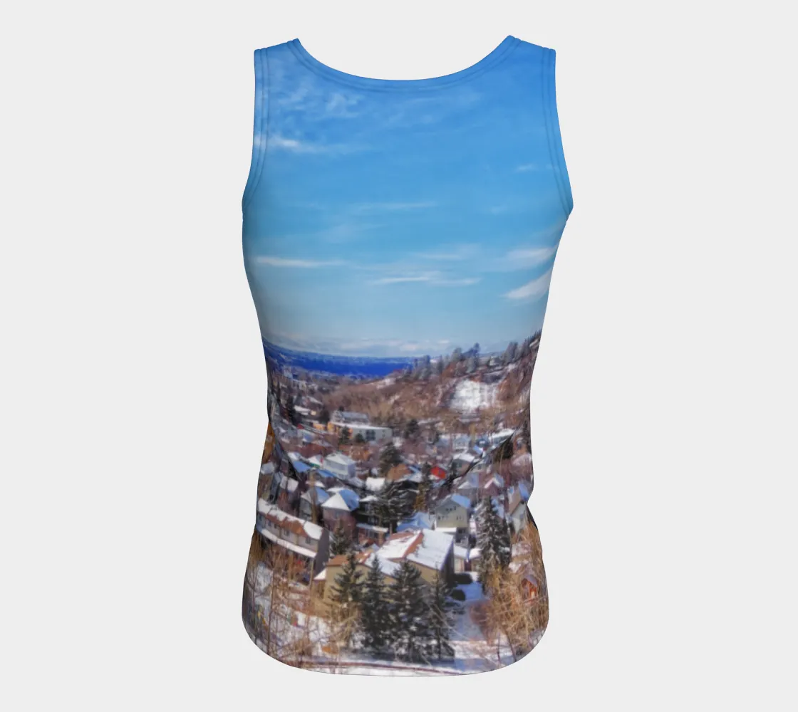 Women's All-Over Fitted Long Tank Top - McHugh Bluff Winter